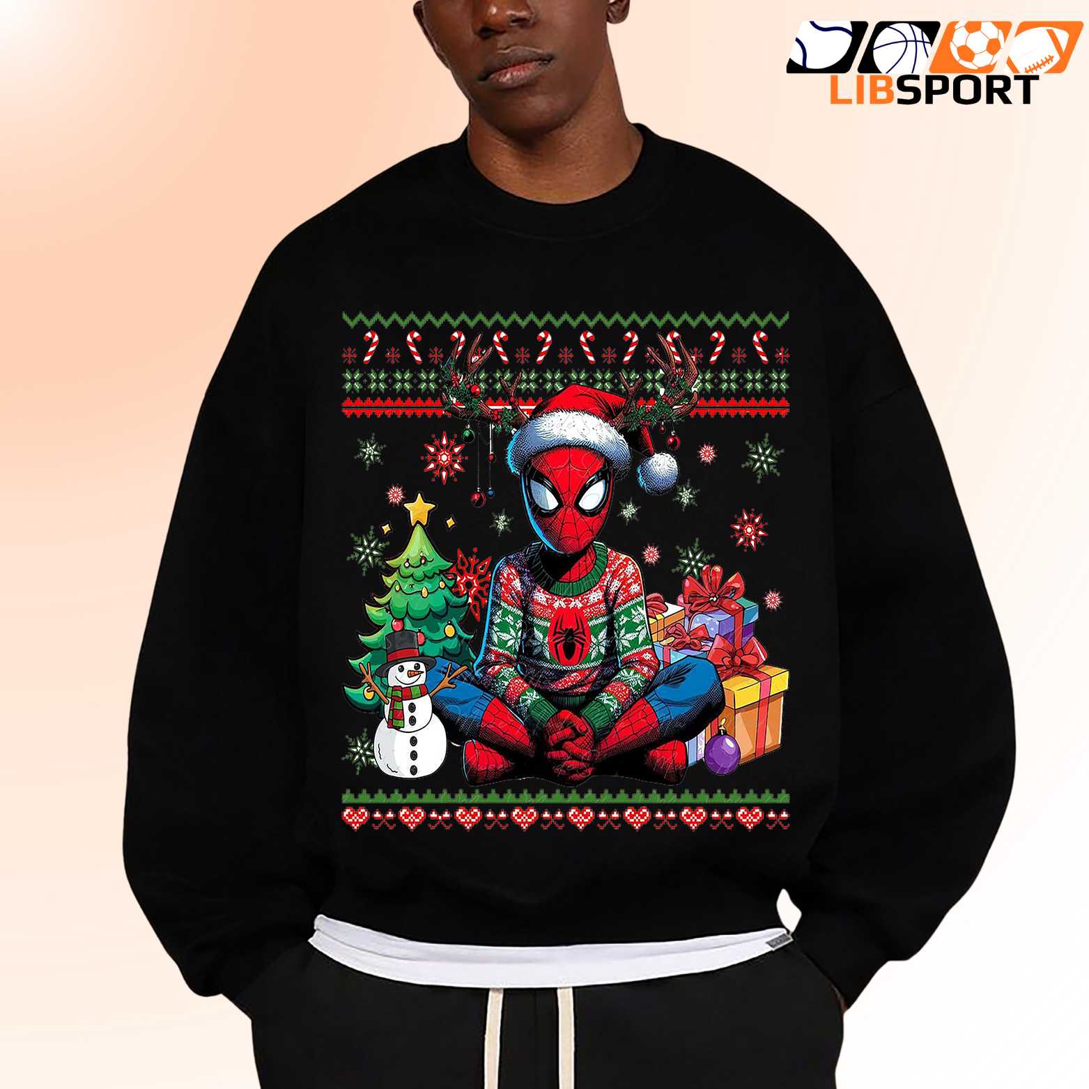 Superhero Christmas T Shirt, Funny Ugly Sweater Holiday Unisex Tee